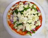 A picture of step 5 of Fajita Pizza.
