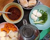 Hình bước làm 2 của món Korean braised chicken-Andong JjimDak