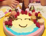 Foto del passaggio 15 della ricetta Torta fredda unicorno arcobaleno