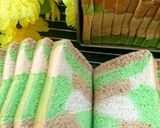 Foto langkah ke 6 dari resep Roti tawar mocha pandan.