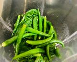 A picture of step 3 of Palak Paneer.