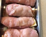 A picture of step 9 of Rolled smashed chicken with ham and cheese.