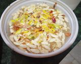 A picture of step 2 of Suji Halwa.