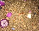 A picture of step 2 of Basmati dirty rice.