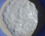 A picture of step 2 of Basbousa Cake.