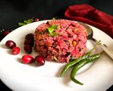 A picture of step 4 of Foxtail Millet Cranberry Rice - South Indian Style.
