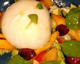 Foto del paso 8 de la receta: Ensalada de cogollos con mango y cerezas a la plancha