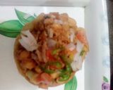 A picture of step 4 of Katori chaat.