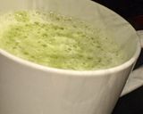 A picture of step 3 of KNK's Matcha Latte.