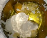 A picture of step 2 of Basbousa.
