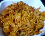 A picture of step 1 of Maggi sandwich.