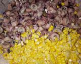 Foto langkah ke 3 dari resep Cumi asin jagung manis cabe hijau.