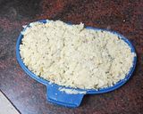 Foto del paso 2 de la receta: Pastel de merluza y coquinas con mayonesa en microondas