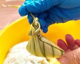Gambar langkah 7 resipi Ketupat Palas Kelantan.