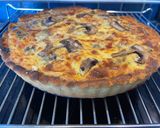 صورة لخطوة 13 من وصفة كيش باليقطين والكراث والفطر