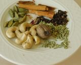 A picture of step 3 of LEHSUNI PANEER gravy.