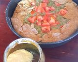 Foto del paso 9 de la receta: Tarta de brócoli y pollo con masa integral con curry