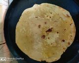 A picture of step 7 of Maharashtrian puran poli.