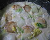 A picture of step 7 of Easy Creamy Braised Napa Cabbage and Scallops.