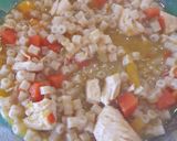 Foto del paso 3 de la receta: Sopa de pollo y zapallo con fideo