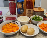 Foto del paso 1 de la receta: Garbanzos con calabaza y chorizo