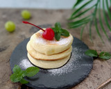 Foto langkah ke 10 dari resep Souffle Pancake.