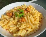A picture of step 3 of Chorizo macaroni.