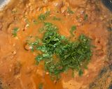 A picture of step 2 of Spicy Fava Beans with burger bun.