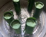 Foto langkah ke 7 dari resep Putu Bambu (Cetakan Daun Pisang).