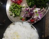 A picture of step 1 of Mix veg pulao.