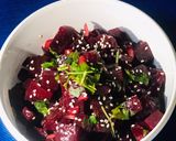 A picture of step 3 of Mediterranean beet salad.