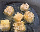 Pea noodle Stir fried with crispy mustard and turmeric tofu recipe step 4 photo
