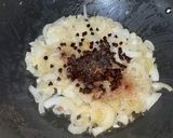 A picture of step 3 of Chicken Mole - with Chocolate.