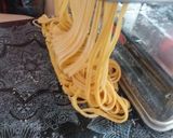 Foto del paso 9 de la receta: Fideos caseros al pimentón, con Salsa Blanca
