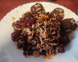 Foto del paso 4 de la receta: Alubias rojas con arroz, sobrasada y butifarra negra