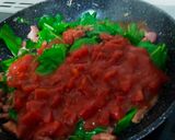 A picture of step 9 of Spinach Linguine.