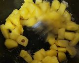 A picture of step 1 of Pineapple kesari.