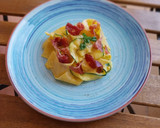 Foto del paso 7 de la receta: Pasta y calabacín en salsa cremosa de parmesano con jamón
