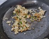 A picture of step 1 of Aloo palakh.