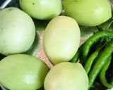 A picture of step 1 of Hariyali Pav Bhaji.
