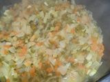 Lasaña de atún, gambas y verduras