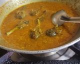 A picture of step 4 of Quick baingan curry.