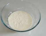 A picture of step 1 of Rava / semolina dhokla.