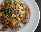Foto del paso 5 de la receta: Wok de fideos, verduras y carne