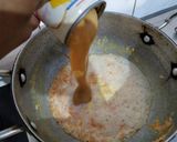 A picture of step 3 of Carrot Halwa in a Frozen Cashew Apple Phirni Mousse Cake.