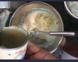 A picture of step 2 of Mawa cup cakes.