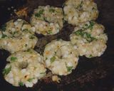 A picture of step 3 of Sabudana Vada.