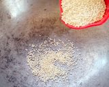 A picture of step 1 of Till gud ki chikki 😋😋😋😋.