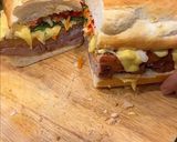 Hình bước làm 18 của món Bánh Mì Sườn Xá Xíu Khổng Lồ