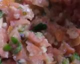 A picture of step 1 of Matar Pulao.